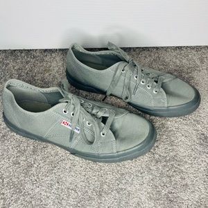 Superga Gray Lace Up Sneakers 40